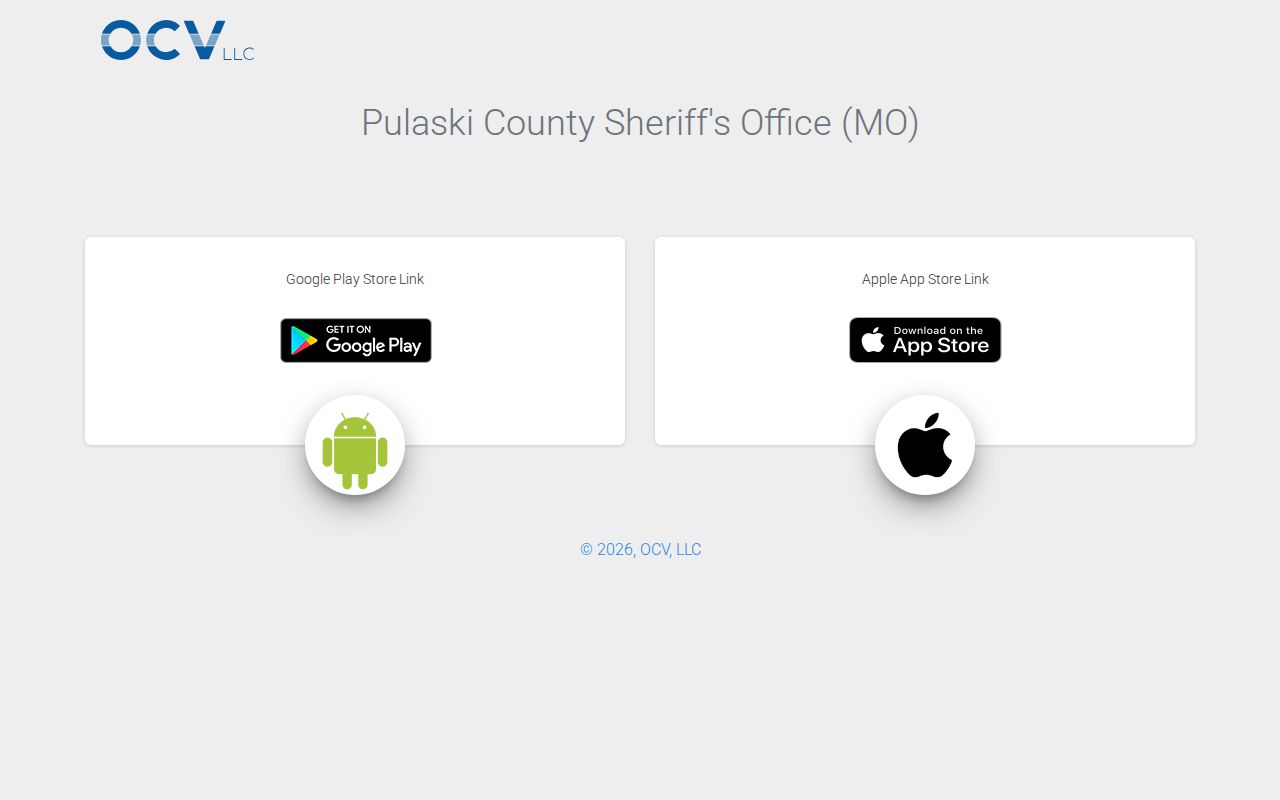 Pulaski County 24-hour jail release sheriff app source