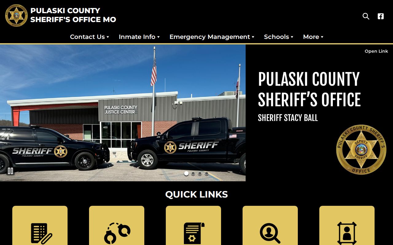 Pulaski County Jail sheriff release records and contact source